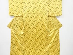 絞り　菱模様小紋着物